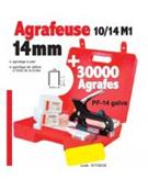 COFFRET MARTEAU AGRAFEUR + 30M AGRAFES PF-14 ALSAFIX -  KIT00407