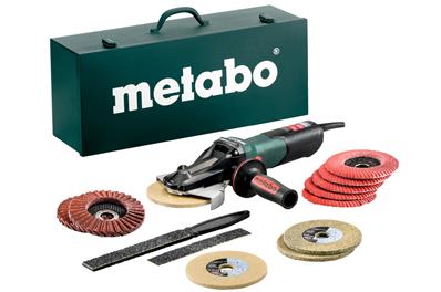 METABO Meuleuse 125 mm WEVF 10-125 Quick Inox coff. + access.