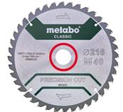 METABO Lame scie circ. Classic "Cordless Cut Wood" 216x30, 40 WZ 5°
