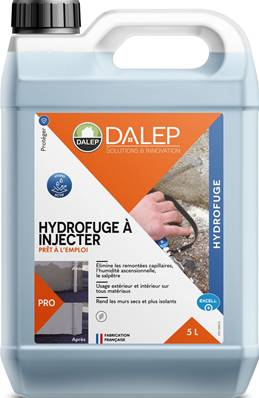 DALEP HYDROFUGE À INJECTER Prêt à l'Emploi - Bidon 5L