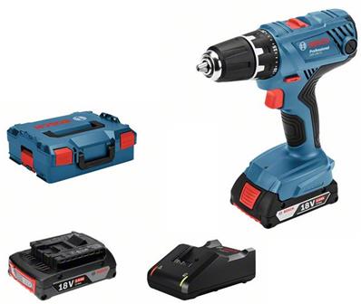 PERCEUSE VISSEUSE GSR 18V-21 2X2,0AH GAL 18V-40 L-BOXX BOSCH