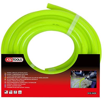 TUYAU PNEUMATIQUE FLUO, 10 M - KS TOOLS - 515.3420