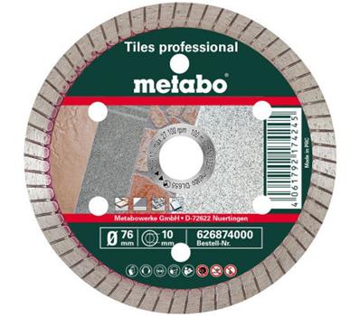 MEULE DE TRONÇONNAGE DIAMANTÉE-TP, Ø76 X 10 MM METABO - 626874000