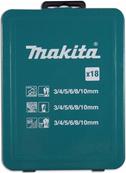 MAKITA COFFRET FORETS METAL 18PCS ref D-46202