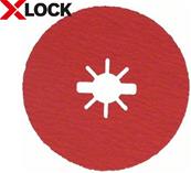 BOSCH XLock Disque Fibre BfMetal+Inox 125 G36 unit - 2608619183