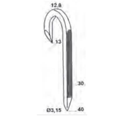 Alsafix Pack 2000 cramp. bande 3,15x40/13 galva + 2gaz - PBDCR32401