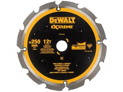 Dewalt L. scie circ denture diamant 250x30mm 12T FT angle attaque 12
