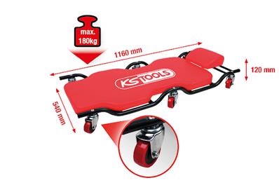 CHARIOT DE VISITE, CHARGE MAX 180KG - KS TOOLS - 500.8003