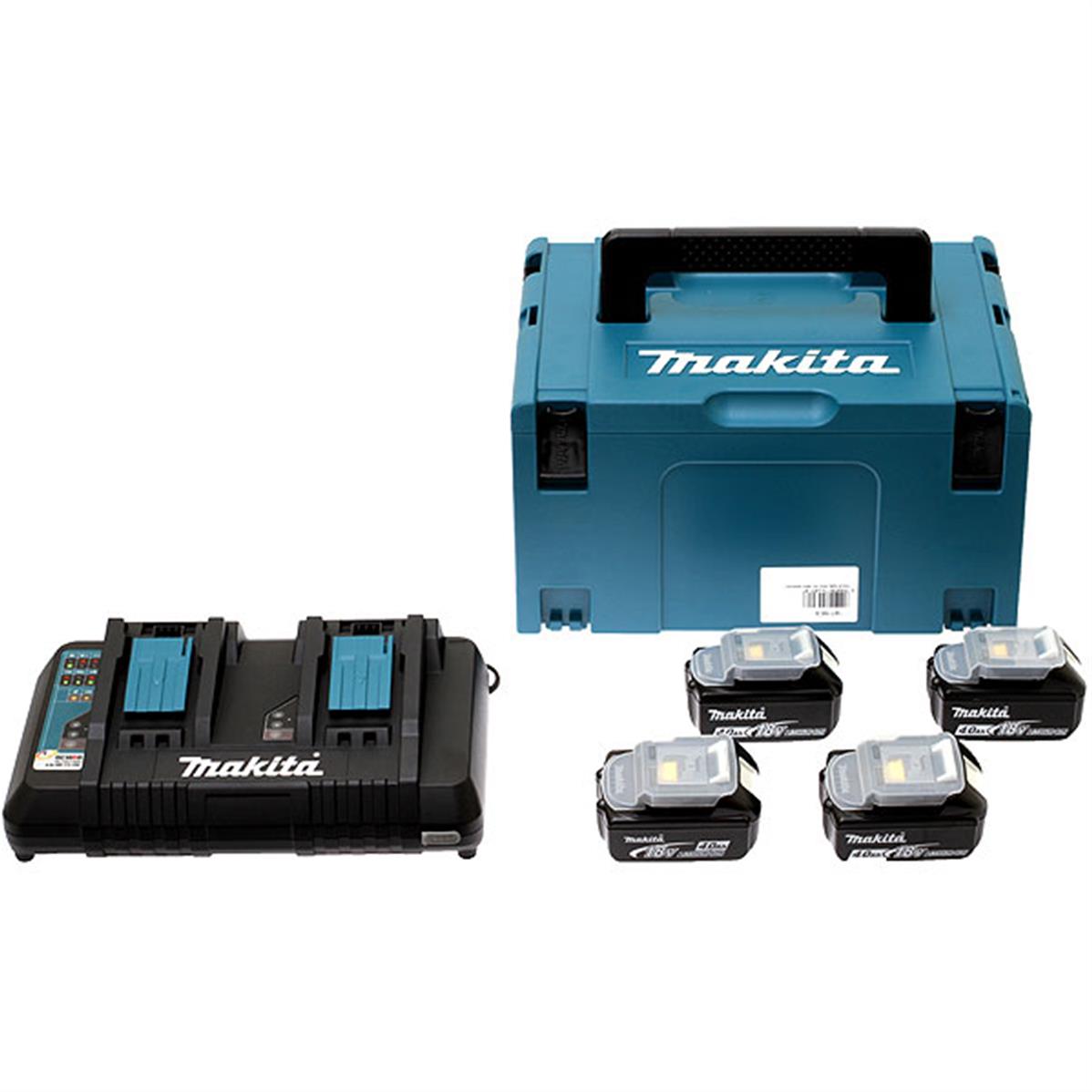 MAKITA Pack énergie 4 batteries 18v 4.0ah BL1840B - Outil Maxi Pro