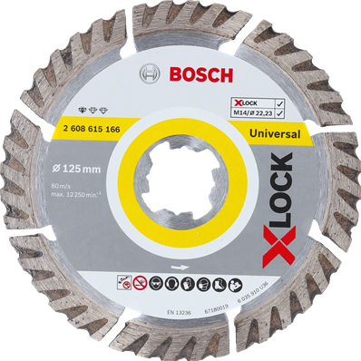 X-LOCK STANDARD FOR UNIVERSAL 125X22,23X2X10 125X22.23X2X10 MM BOSCH