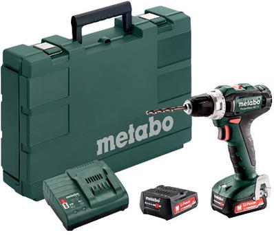 METABO Perceuse 12 V PowerMaxx BS 12 2x2,0AhLi-Power, SC 30, metaBOX