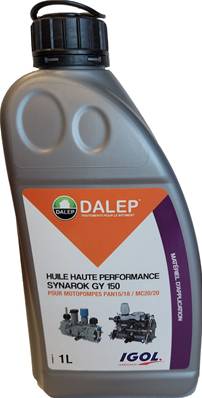 DALEP HUILE SYNAROCK GY 150 pour Groupe Électropompe - Bidon 1L
