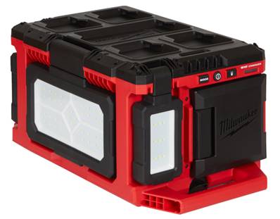 MILWAUKEE M18 POALC PROJECTEUR DE CHANTIER PACKOUT HYBRIDE 18V SANS BATTERIE 3000 LUMENS 4933478120