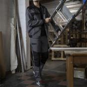 LMA Pantalon Gris/noir multipoches 100% coton PONCE - T.54