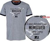 Bosseur Tee-shirt Menuisier Gris-chiné M - 11529-002