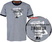 Bosseur Tee-shirt Zingueur Gris-chiné M - 11536-002