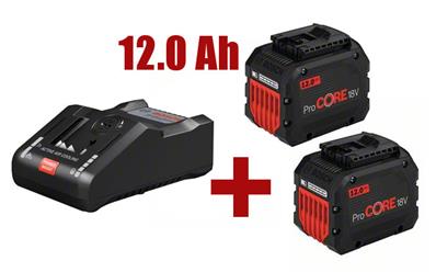 BOSCH Starter-Set 2x12,0Ah + GAL 18V-160 C - 1600A016GY