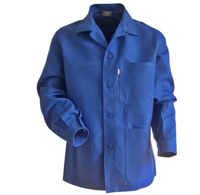 LMA Veste boutonnée bleu bugatti 100% coton PLANTOIR - T0