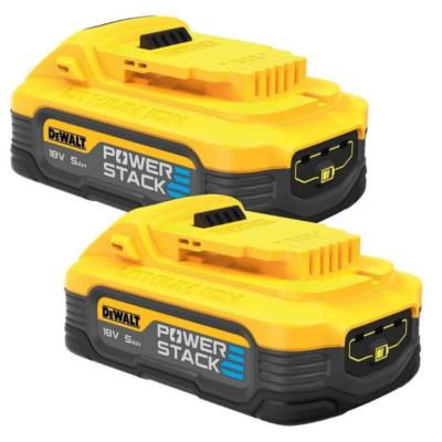 PACK DE 2 BATTERIES POWERSTACK XR 18V 5AH LI-ION DEWALT DCBP518H2-XJ