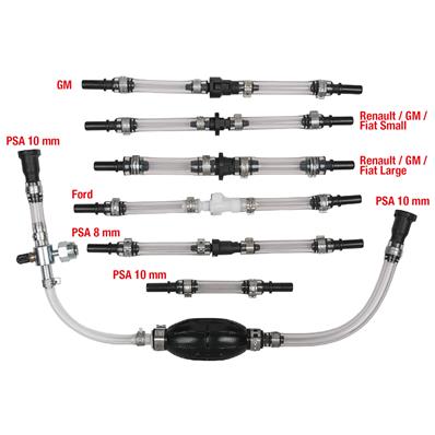 COFFRET D'AMORÇAGE ET DE PURGE PR MOTEUR DIESEL, 7 PIÈCES - KS TOOLS