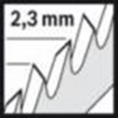 BOSCH 3 LSSauteuse HCS Spécial PVC 250mm ; Pas : 2,3mm T1044HP