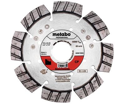 DISQUE DIAMANT 115X22,23MM "CP" CONCRETE "PROFESSIONAL" METABO