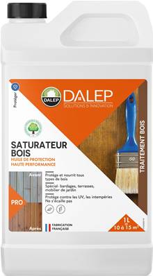 DALEP SATURATEUR BOIS Huile de Protection Haute Performance - Bidon 1L