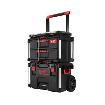 MILWAUKEE STARTER PACK PACKOUT TROLLEY CAISSES OUTILS ET ORGANISEUR 4932479957
