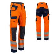 LMA Pantalon orange POLARISATION multipoche AUTHENTIC HV - T54