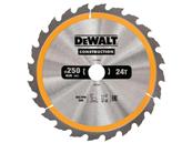 Dewalt L. scie circ stationn. Carbure Construction 250x30mm 24T