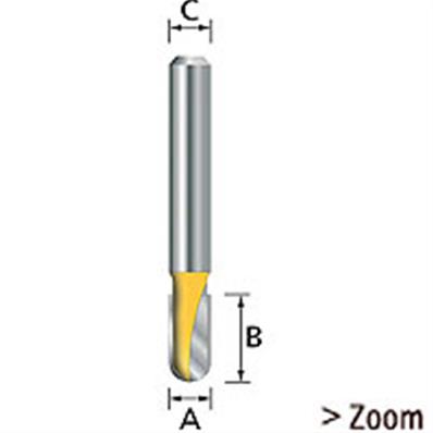 FRAISE GORGE LONGUE Q6 D6,35 MAKITA - D-47802