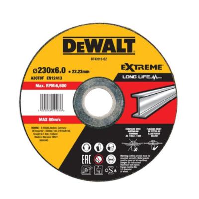 Dewalt Disque meuler le métal 230x22.2mm épaisseur 6mm moyeu déporté
