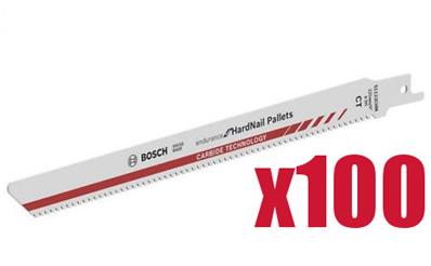100 LAMES CARBURE 225MM - S 1122 CHM PAL BOSCH 2608658249