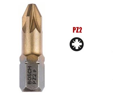 3 EMBOUT MAXGRIP PZ2 25MM BOSCH 2607001593