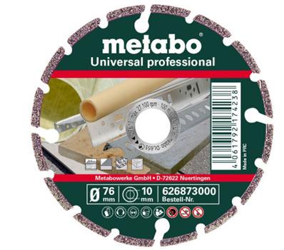 MEULE DE TRONÇONNAGE DIAMANTÉE-UP, Ø76 X 10 MM METABO - 626873000