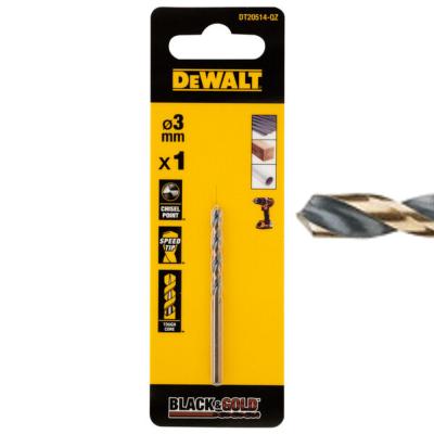 Dewalt Foret Black&Gold HSS-G 3x33x61mm Réf DT20514-QZ