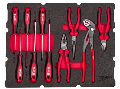 MILWAUKEE PACKOUT MODULE TOURNEVIS PINCES 10PC 4932493638