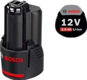 BOSCH Batterie GBA 12V 1x2,0Ah - 1600Z0002X