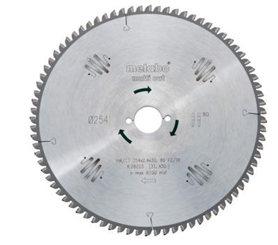 LAME SCIE CIRC. PRO "MULTI CUT" HW/CT 254X30,80FZ/TZ 5° METABO