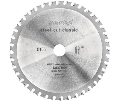 LAME SCIE CIRC CLASSIC "STEEL CUT" 165X20 40 FZFA/FZFA 4° METABO