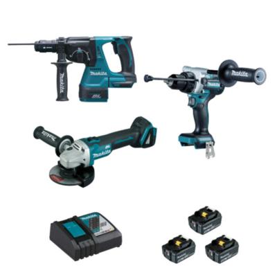 PACK 3 OUTILS 18V DDF486+DHR243+DGA506 3BATT 5AH MAKITA - DLX3157TJ
