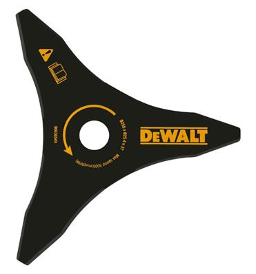 Couteau à herbe 3 lames / dents 250mm débroussailleuse DEWALT DT20653