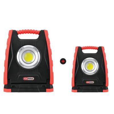 2 PROJECTEURS MOBILES LED 10W 1000LUMENS + 30W 3000LUMENS - KS TOOLS