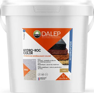 DALEP HYDRO-ROC COLOR SABLE Hydrofuge Minéralisant Coloré - Seau 5L