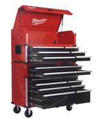 MILWAUKEE SERVANTE TOOLGUARD HAUTE CAPACITÉ 117CM, 10 TIROIRS 4932478852