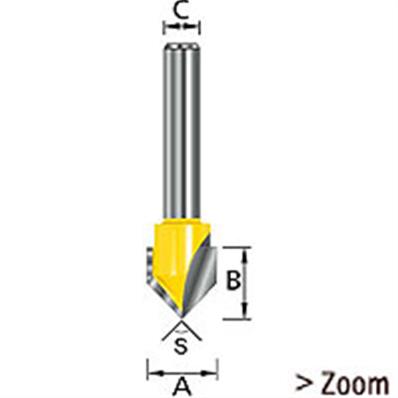 FRAISE RAINUR V Q12 D12.7 A90 MAKITA - D-10702