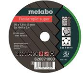METABO 5 meules de tronçonnage Flexiarapid Super,Ø 76x1,0x10mm, Univ.