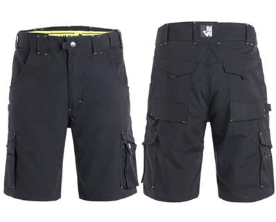 NW BERMUDA DE TRAVAIL MULTIPOCHES 1205 NOIR - HUGUES T48