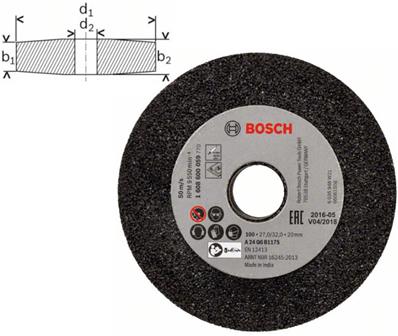 MEULE PR MEULEUSES DROITES 100 MM, 20 MM, 24; PR FONTE GRISE BOSCH