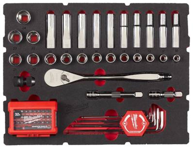 MILWAUKEE MODULE MOUSSE PACKOUT DOUILLE 1/2 70PCS 4932480716